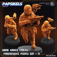 Union Armed Forces Progressive People SOF [9]-Vs Humans-Humanoid Human/32mm scale 3D printed miniatu