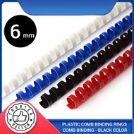Binding Comb | Plastic Comb Binding Rings | Binding Comb Ring | Comb Binding - Black Color 6mm