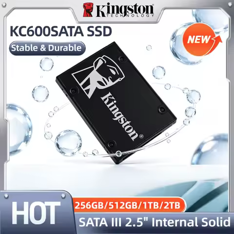 Kingston KC600 SSD 1TB 2TB 512GB 256GB SATA3 2.5 Inch Internal Solid State Drive for Laptop Desktop 