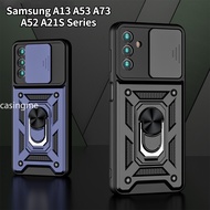 Shockproof Case for Samsung Galaxy A13 A73 A21S A33 A52 A52S A53 4G 5G Push Pull Camera Protection P
