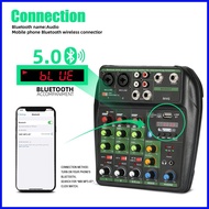 ▥ △ M4G Professional Audio Mixer 4 na channel na stereo output PC/Bluetooth/USB/MP3