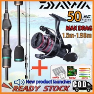 Artemis Fishing Rod Set Spinning Rod Joran Pancing 1 Set Reel Spinning Reel Jigging Rod Fishing Set