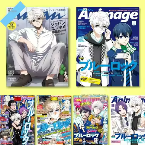 Blue Lock Anime Poster Reo Mikage Mural Oil Painting Isagi Yoichi Character Home Decoration Living R