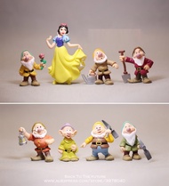 8pcsset Snow White and the seven dwarfs Action Figure Model Anime Mini Decoration PVC Collection Fig