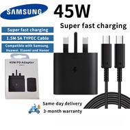 Samsung 45W PD Power Adapter USB-C / 5A 1.5M Cable USB-C to USB-C Compatible with Samsung Galaxy  S2