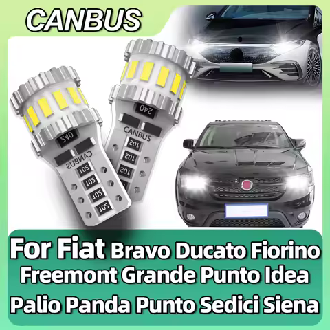 2x For Fiat Bravo Ducato Fiorino Freemont Grande Punto Idea Palio Panda Punto Sedici Siena LED Clear