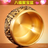 Solid Pure Copper Home Large All Copper Living Room Piggy Bank Copper Cylinder Money Entrance Openin