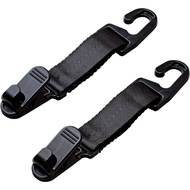 Seiwa WA53 Car Goods Luggage Hook for Headrests, Load Capacity 4.4 lbs (2 kg), Pack of 2