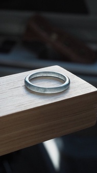 寶淇 - 冰烏雞細戒指(港圈12) - 天然A貨翡翠