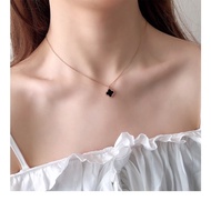 HITAM PUTIH Premium Korean Style Black and White Reversible LV Titanium Necklace