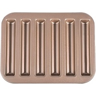 LIFKOME Biscuit Baking Tray, Breadstick Baking Pan Biscotti Ladyfinger Donut Cookie Cornbread Stick 