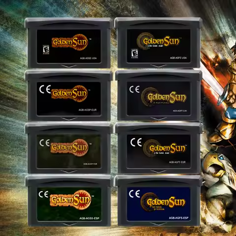 GBA Golden Sun Series Game Cartridge 32 Bit Video Game Console Card Golden Sun The Lost Age for GBAS
