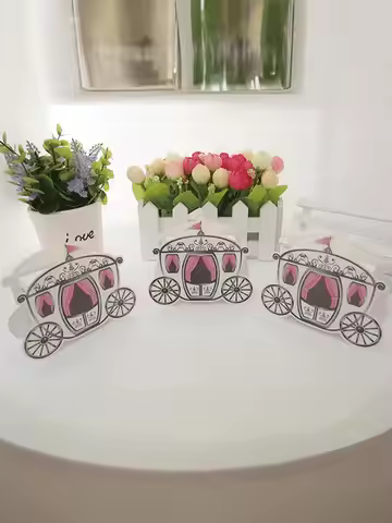 Carriage pattern cart box cartoon packaging box pumpkin carriage candy packaging box儿童节礼物包装盒