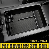 For Haval H6 3rd Gen GT 2021 2022 2023 2024 HEV PHEV Car Central Console Armrest Storage Box Contain