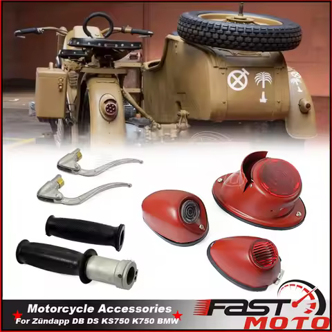 For BMW M72 R75 K750 KS750 Dnepr Ural Sidecar Retro Classic Taillight Brake Stop Lamp Fender Rear Li