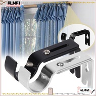 ALMA Curtain Rod Brackets, Adjustable Hardware Curtain Rod Holder, Fashion Metal Home Hanger for 1 Inch Rod Window Curtain Rod Support for Wall