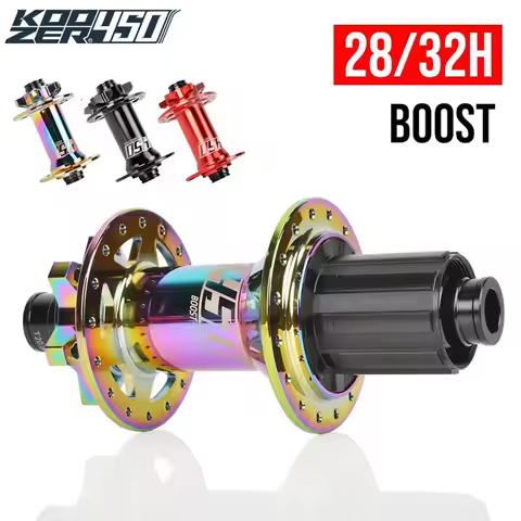 KOOZER 450 32h 28-hole boost cube k7 noisy Mtb hubs 6 bolt j-hook for Shimano 15x110 boost front hub