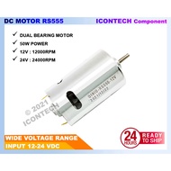 DC MOTOR RS555 HIGH SPEED 24V 24000RPM DC MOTOR 12V 24V DRILL MOTOR