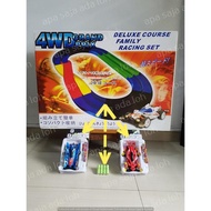 PAKET HEMAT 1 PROMO TRACK TAMIYA 2 JALUR MOBIL BATERAI JALAN JALANAN SIRKUIT MAIN MAINAN ANAK REL Ba