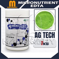 M.Machinery AG Tech 1kg Micronutrient EDTA (Chelated Trace Elements) Fertilizer Baja AB Sayur Buah F