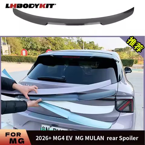 For 2026+ MG4 EV MG4 ELECTRIC Hatchback Car Rear Spoiler Wing Lip Extension Rear Trunk Tailgate Mid
