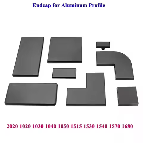 10pcs Black Plastic End Cap Cover Plate Endcap for 2020 1020 1030 1040 1050 1515 1530 1540 1570 1680