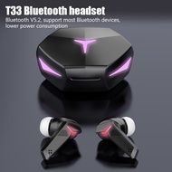 T33 Earphones Wireless Bluetooth 5.2 TWS Noise Reduction In-ear Driver Calling Headphones Earbuds Ga