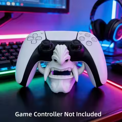3D Printed Ghost Face Handle Stand for PS4 PS5 XBOX Controller Desktop Decorative Ornaments Accessor