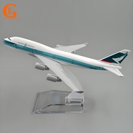 Cathay Pacific B747 Aircraft Model Hong Kong Boeing 747 Plane Diecast Metal Airplane Model Toy