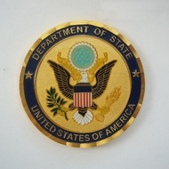Challenge Coin: US Department Justice Badge Color Printing Commemorative Coin Customized Collection