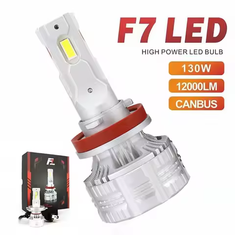 H7 24000LM 130W LED Headlights H4 Canbus Car Headlights H11 H8 H9 LED Headlights Fog Lights F7 6500K