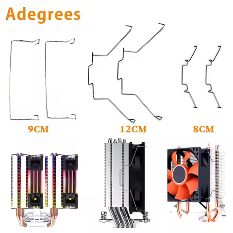 2PCS/Lot 8cm/9cm/12cm Fan Buckle Dissipate Cooling Fan Clip Buckles Elastic Steel CPU Fan Fastener B