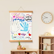 Double Sided DIY Couple Palm Painting Hand Print Painting Photo Frame Girlfriends Parent-Child Palm 