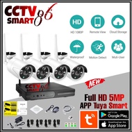 5mp 4CH WIRELESS NVR KIT PACKAGE CCTV IP CAMERA WITHOUT FULL HD WIRELESS CABLE