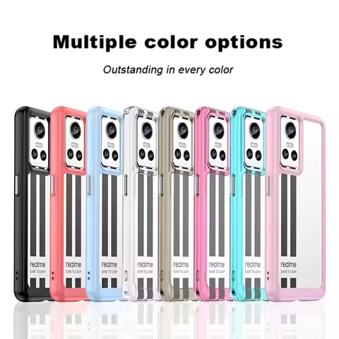 For Realme GT Neo 3 Case Silicone Clear Bumper TPU Shell Shockproof Case For Realme GT Neo 3 2T Cove