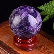巴西天然紫水晶球擺件夢幻紫水晶球紫水晶原石打磨七星陣風水球