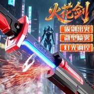 Spark Luminous Spray Fire Drawing Sword Double-Blade Sword Boy Children's Toys Hot-