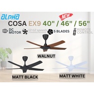 Alpha Cosa EX9 DC Motor Ceiling Fan (5 Blades) 56" / 46" / 40"