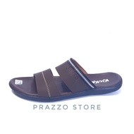 Men's Two-Tone Synthetic Leather Brown Sandals B2C