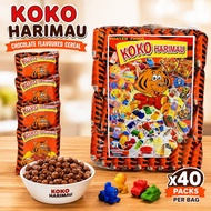 40 Packs Koko Tiger Chocolate Crackers / Crispy Chocolate Biscuit Snack / Koko Harimau / Snackboy Ta