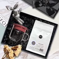 【HWC黑沃套裝禮盒】耶加雪菲咖啡豆/咖啡杯350ml 情人送禮 推薦