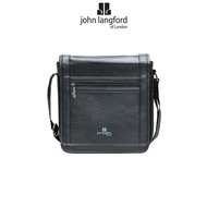 JOHN LANGFORD Men's Sling Bag / Synthetic Leather / Black / JLC197P1