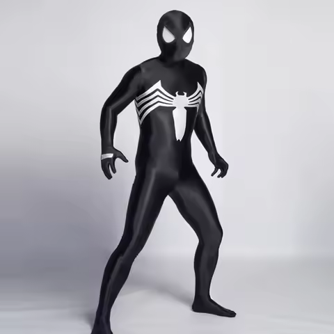 Venom Symbiote SM Cosplay Superhero Black Venom Spidey Spandex Halloween Costume Cosplay Zentai Body