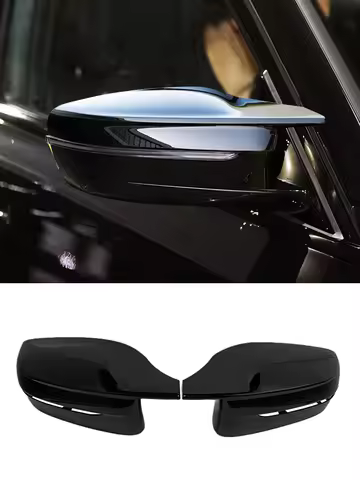 BMW Side Mirror G20 G30 G38 Bright Black Side Wing Rearview Mirror cover caps For BMW 2 3 4 5 7 Seri