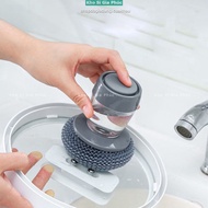 Pot and Pot Brush Kitchen Dish Cleaner with Soap Dispenser Kitchen Tools Smart Pot and Pot Brush