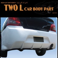 Waja Rear Bumper collection Bodykit Skirt Fibre Material