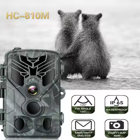 Suntekcam 20MP 1080P Trail Camera HC810M SMS MMS SMTP 2G Wireless Hunting Camera Quick 0.3s Trigger 
