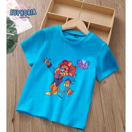 Children's T-shirt with Lloyd The Lion Indigo Park Image, Premium Unisex Material