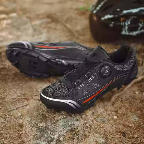 Men Mtb Cycling Shoes Mountain Footwear Bicycle Outdoor Cycle Sneaker Speed Winter Lock Cleats Shoes