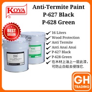 KOYA P-627 Black P-628 Black 16L Anti Termite Paint Cat Anai Anai Kayu Cat Antu Anai Anai